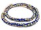 The Bead Chest Painted African Krobo Beads - Full Strand of Ghanaian Tribal Glass Beads for Necklace or Jewelry Making (Southwest)
